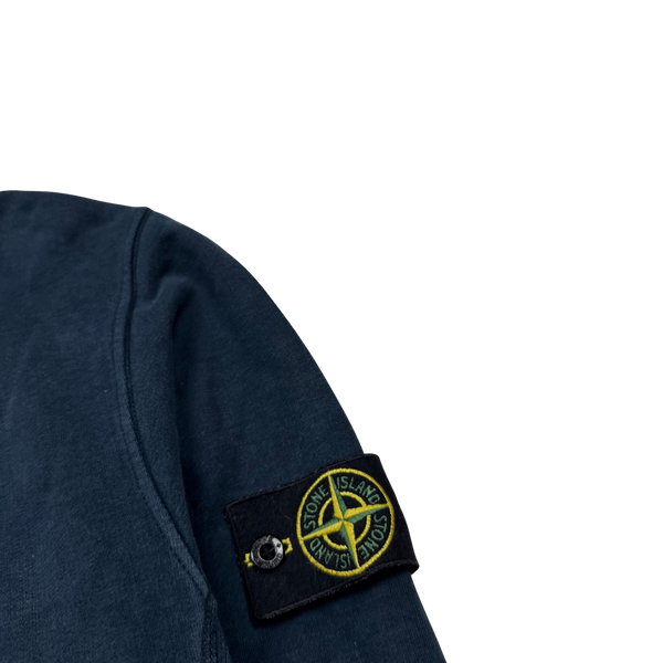 Stone Island 2014 Navy Cotton Crewneck Sweatshirt - Medium