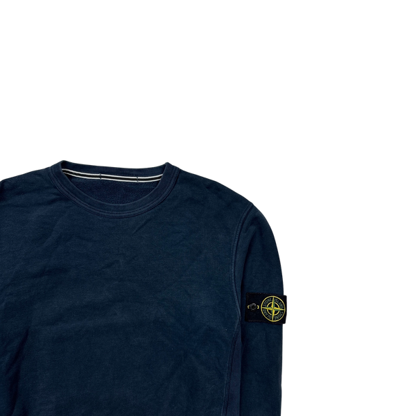 Stone Island 2014 Navy Cotton Crewneck Sweatshirt - Medium