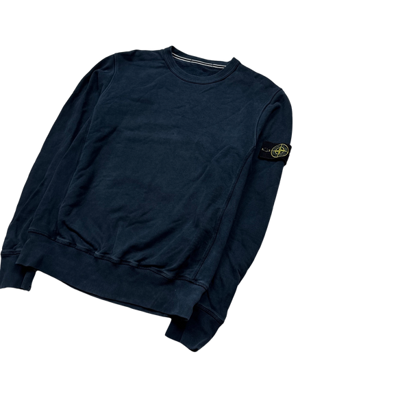 Stone Island 2014 Navy Cotton Crewneck Sweatshirt - Medium