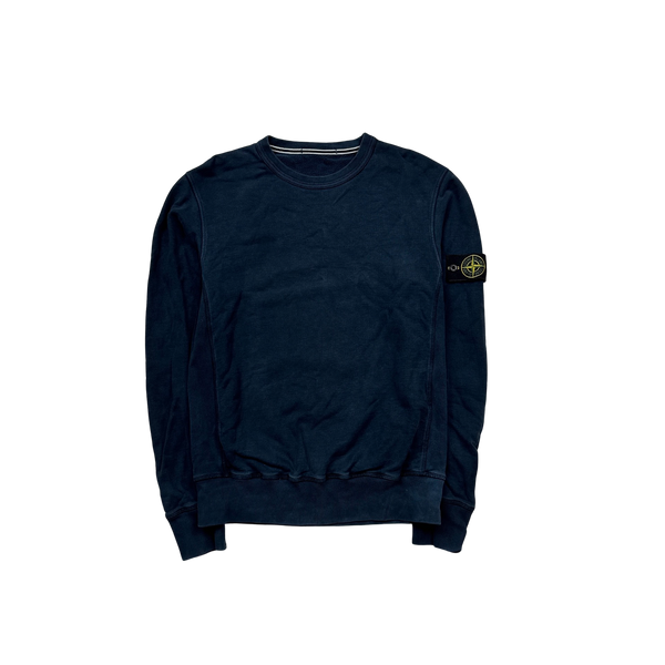Stone Island 2014 Navy Cotton Crewneck Sweatshirt - Medium