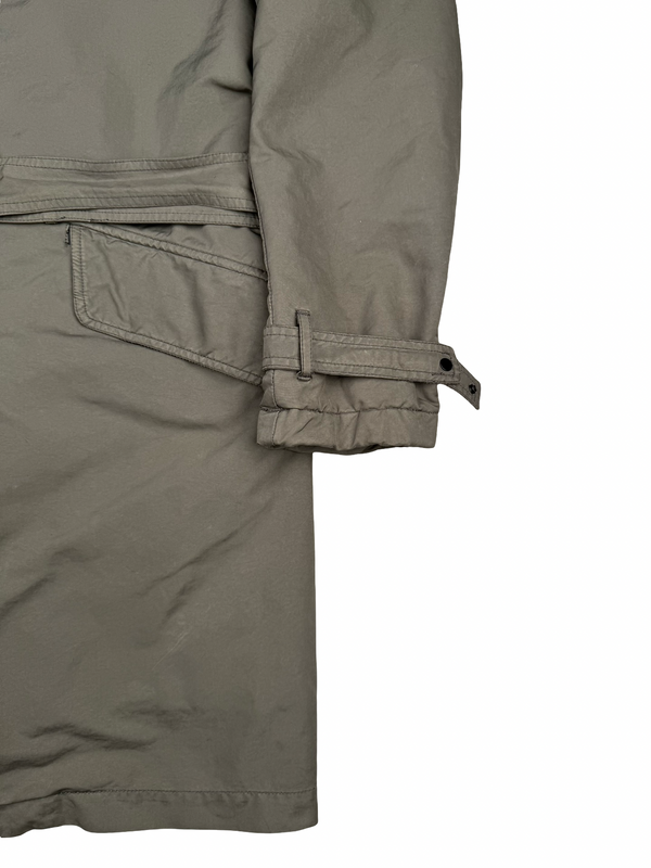 Stone Island David-TC Quilted Trench Coat - Large