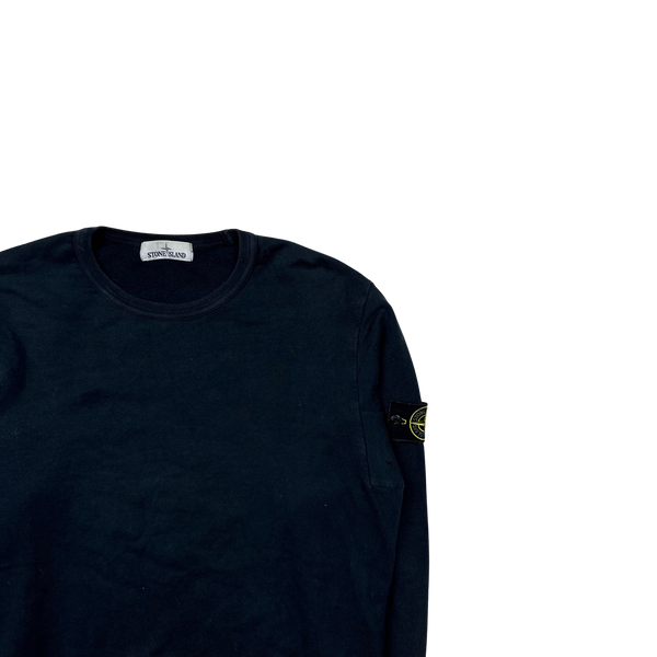 Stone Island 2016 Dark Navy Cotton Crewneck Sweatshirt - Medium