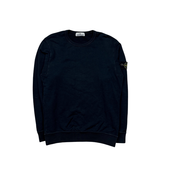 Stone Island 2016 Dark Navy Cotton Crewneck Sweatshirt - Medium