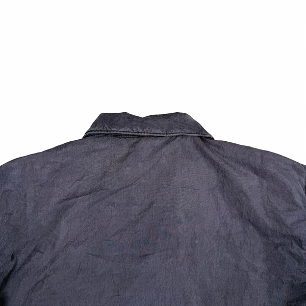 Stone Island Blue Vintage 2005 Cotton Zipped Overshirt - XL