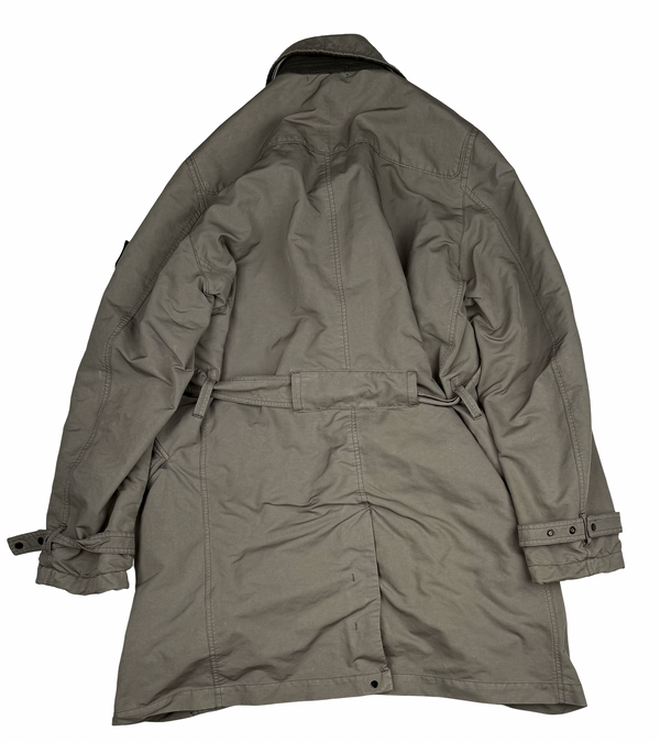 Stone Island David-TC Quilted Trench Coat - Large