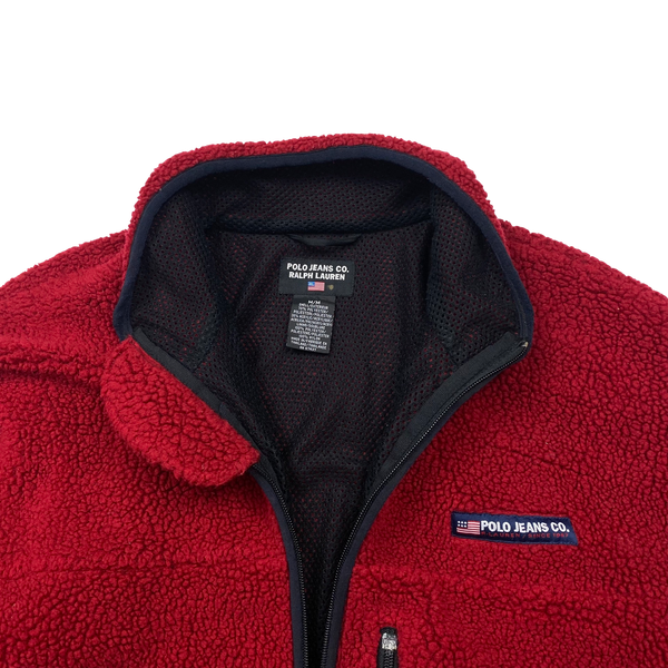 Ralph Lauren Polo Sport Sherpa Zipup Teddy Fleece - Medium