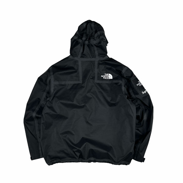 Supreme X North Face Black Spellout Summit Series Waterproof Jacket - XL