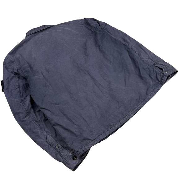 Stone Island Blue Vintage 2005 Cotton Zipped Overshirt - XL