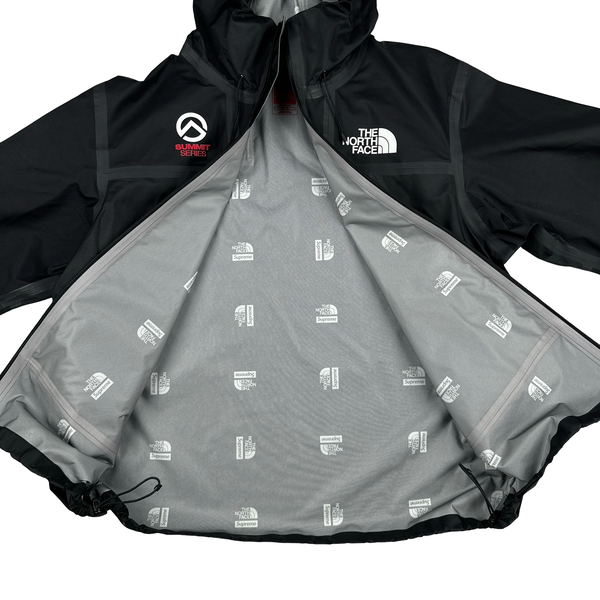 Supreme X North Face Black Spellout Summit Series Waterproof Jacket - XL