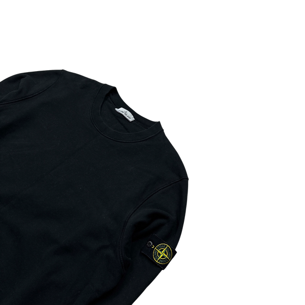 Stone Island 2021 Black Cotton Crewneck Sweatshirt - XXL