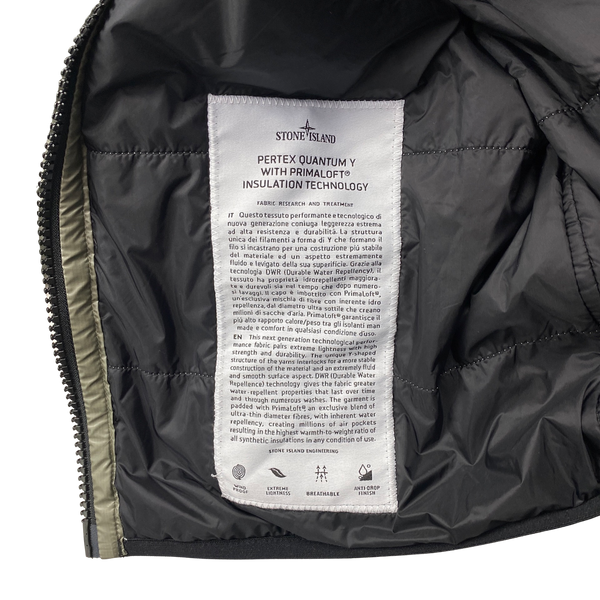 Stone Island 2018 Grey Pertex Quantum Primaloft Jacket - Small