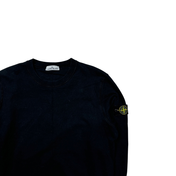 Stone Island 2021 Black Cotton Crewneck Sweatshirt - XXL