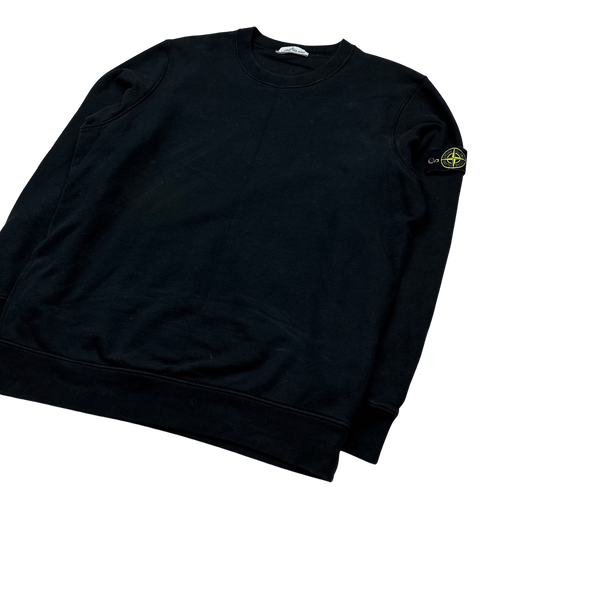 Stone Island 2021 Black Cotton Crewneck Sweatshirt - XXL