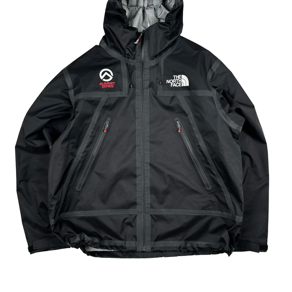 Supreme X North Face Black Spellout Summit Series Waterproof Jacket - XL