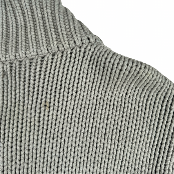 Stone Island AW/2001 Heavyweight Wool Knit Zip Up Jumper - Large