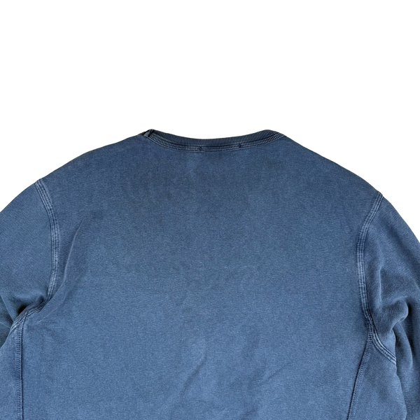 Stone Island 2017 Blue Cotton Crewneck Sweatshirt - Large