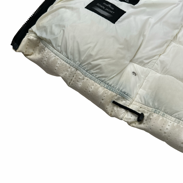 Stone Island 2019 White Lasered Shadow Project Poly-Hide 2L Jacket - Large