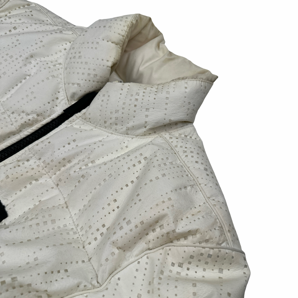 Stone Island 2019 White Lasered Shadow Project Poly-Hide 2L Jacket - Large