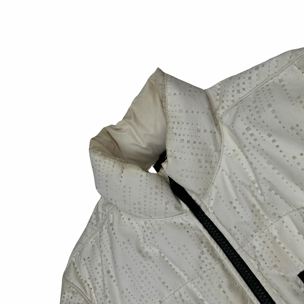 Stone Island 2019 White Lasered Shadow Project Poly-Hide 2L Jacket - Large