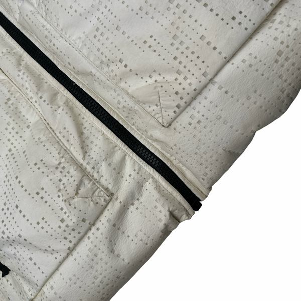Stone Island 2019 White Lasered Shadow Project Poly-Hide 2L Jacket - Large