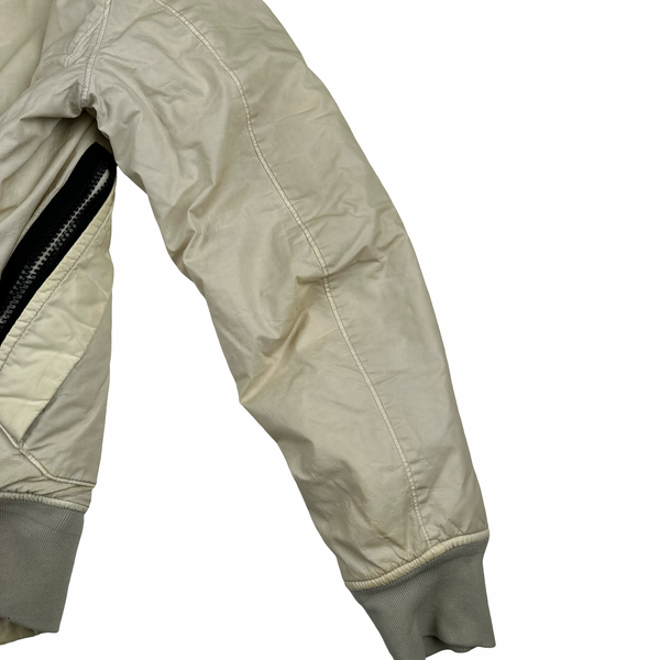 Stone Island Beige 30th Anni Mussola Gommata Padded Jacket - Medium