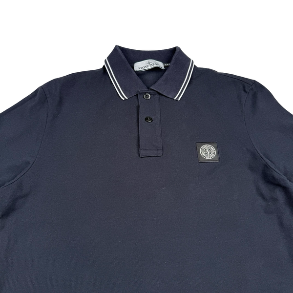 Stone Island 2022 Navy Polo Shirt - Medium