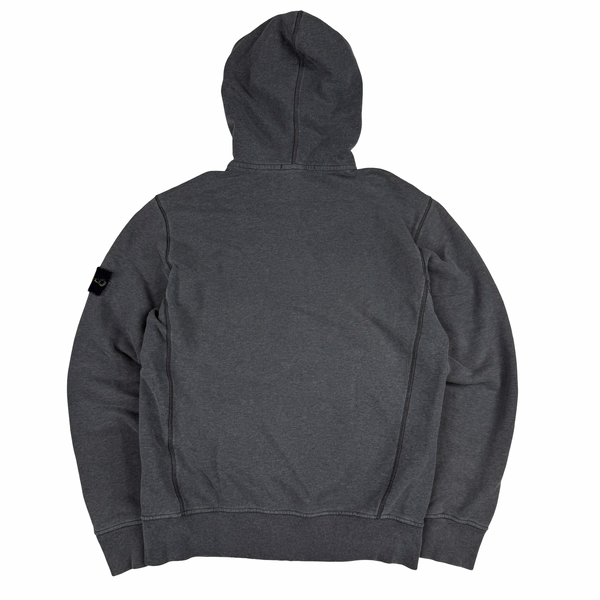 Stone Island Grey 2017 Zipped Hoodie - Medium