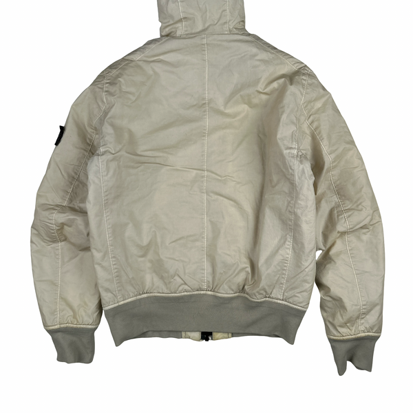 Stone Island Beige 30th Anni Mussola Gommata Padded Jacket - Medium