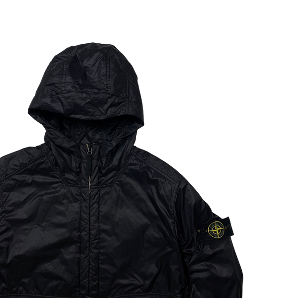 Stone Island Black Micro Rip Stop Primaloft Insulated Jacket - Large