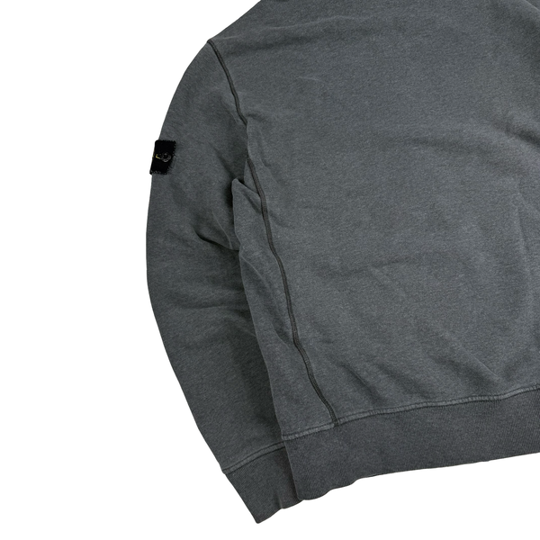 Stone Island Grey 2017 Zipped Hoodie - Medium