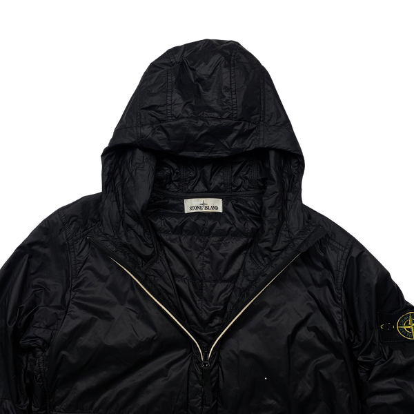 Stone Island Black Micro Rip Stop Primaloft Insulated Jacket - Large