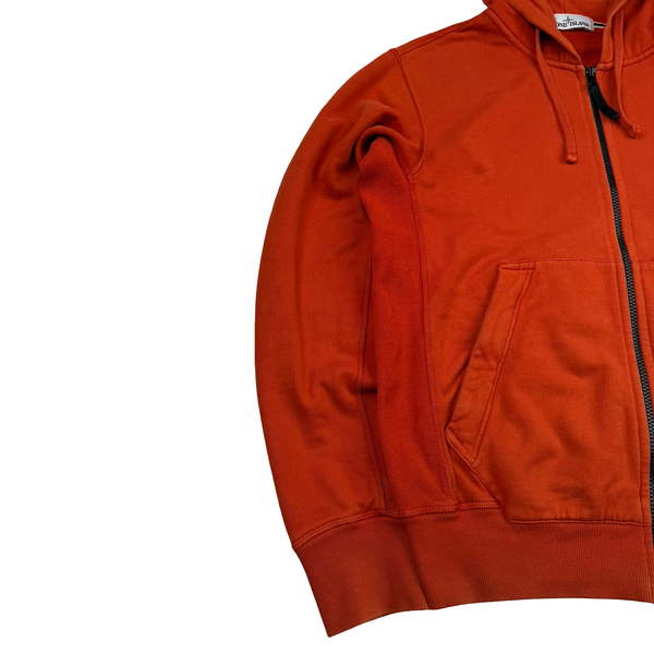 Stone Island 2014 Red Zipped Hoodie - Medium