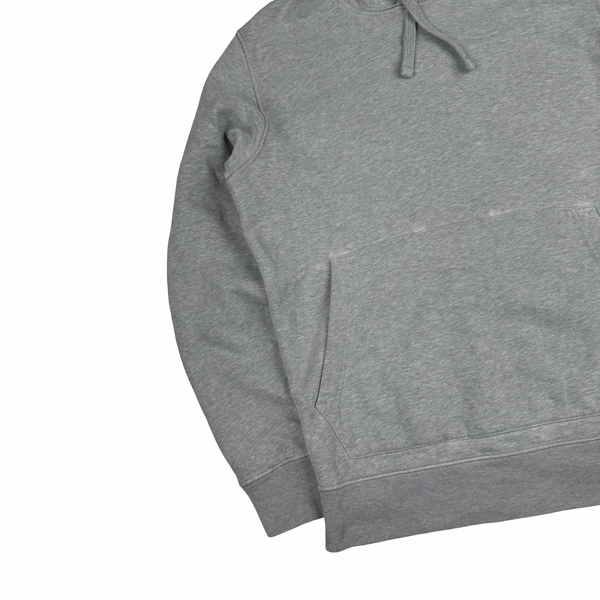 Stone Island 2021 Grey Pullover Cotton Hoodie - Medium
