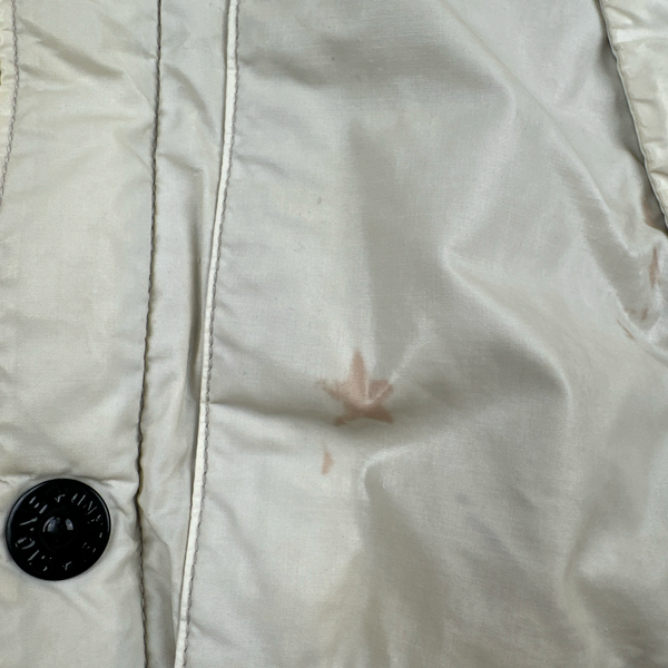 Stone Island Beige 30th Anni Mussola Gommata Padded Jacket - Medium
