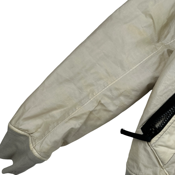 Stone Island Beige 30th Anni Mussola Gommata Padded Jacket - Medium