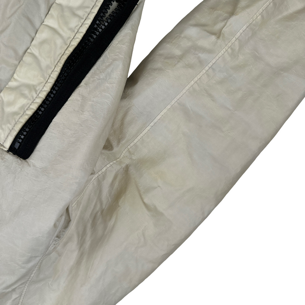 Stone Island Beige 30th Anni Mussola Gommata Padded Jacket - Medium