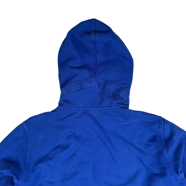 Stone Island 2016 Cerulean Blue Zipped Cotton Hoodie - XL