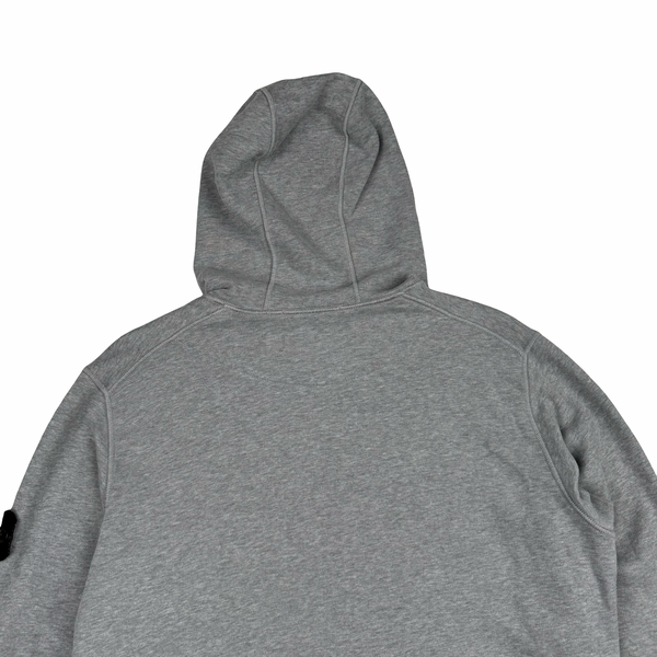 Stone Island 2022 Grey Pullover Cotton Hoodie - Medium