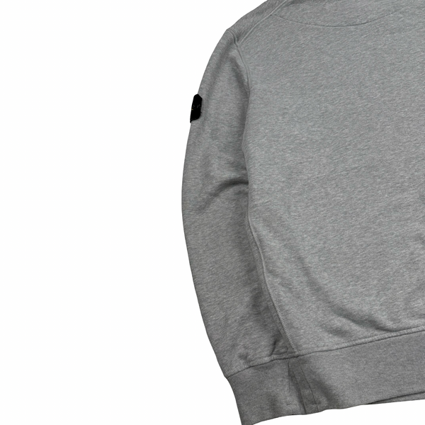 Stone Island 2022 Grey Pullover Cotton Hoodie - Medium