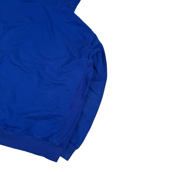 Stone Island 2016 Cerulean Blue Zipped Cotton Hoodie - XL