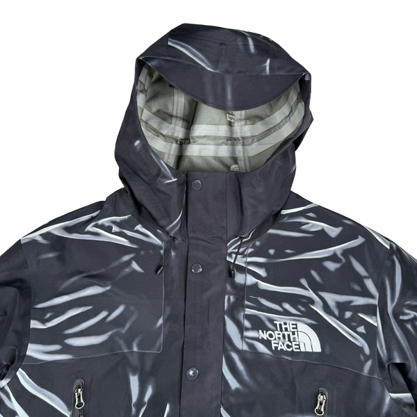 Supreme X North Face Black 2023 Graphic Printed Taped Seam shell Jacket - Large