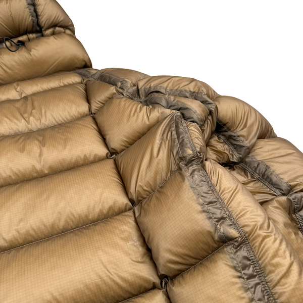 CP Company Khaki Down Filled DD Shell Goggle Puffer Jacket - Large