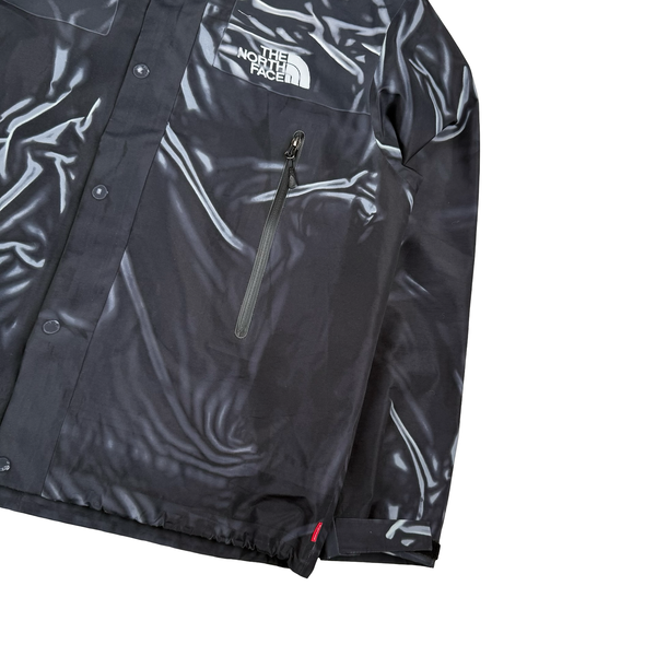 Supreme X North Face Black 2023 Graphic Printed Taped Seam shell Jacket - Large