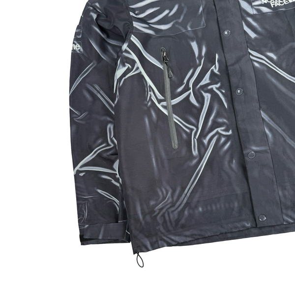 Supreme X North Face Black 2023 Graphic Printed Taped Seam shell Jacket - Large