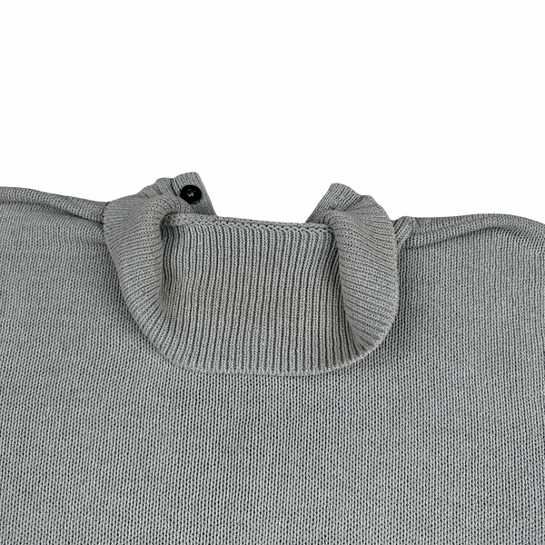 Stone Island Vintage 2001 Grey Cotton Knit Pullover - XL