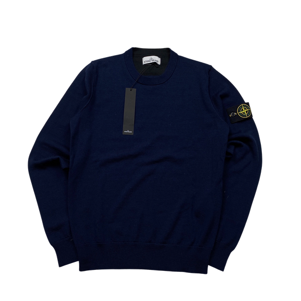 Stone Island 2016 Navy Knitted Jumper - Small