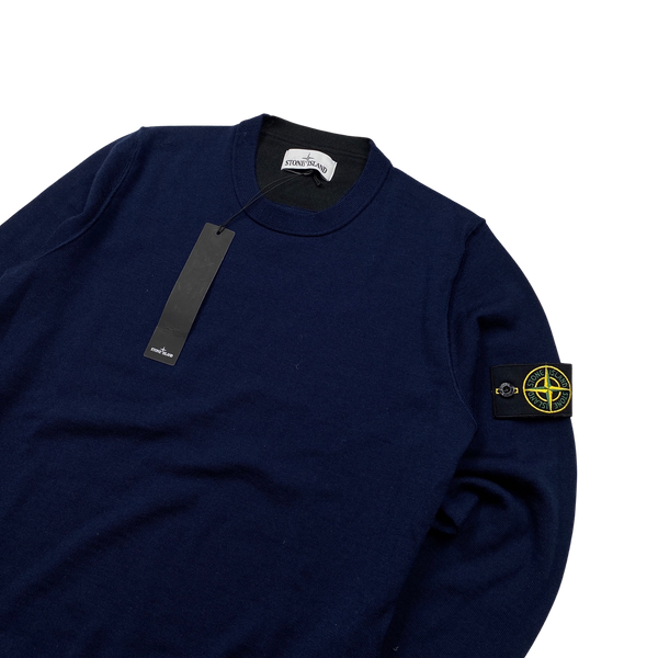 Stone Island 2016 Navy Knitted Jumper - Small