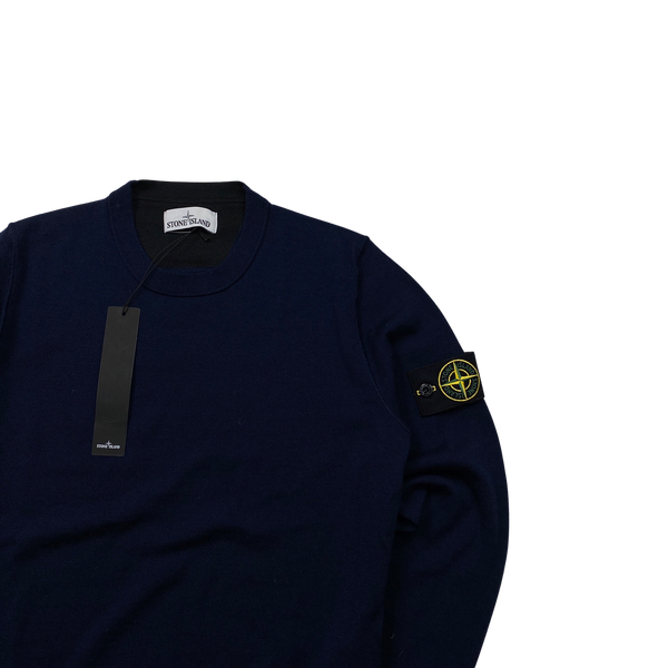 Stone Island 2016 Navy Knitted Jumper - Small