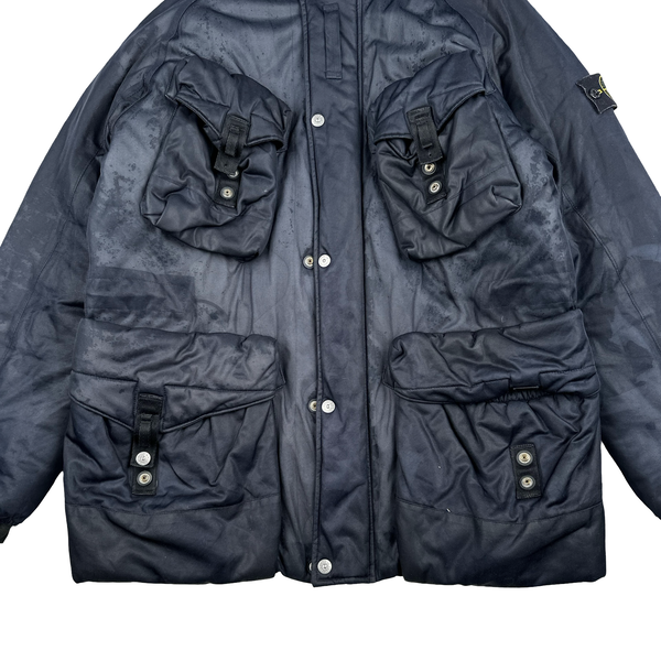 Stone Island Navy Multipocket Sniper Field Jacket - Large