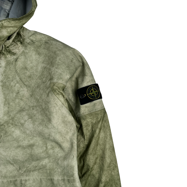 Stone Island 2020 Membrana+Oxford 3L Green Dust Colour Smock Jacket - Small